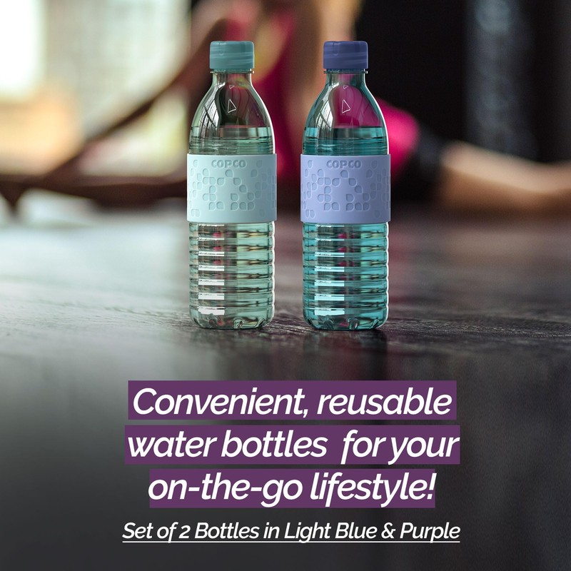 Copco Hydra 16.9oz Water Bottle, Set of 2 - Non-Slip