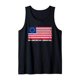 Betsy Ross Flag Shirt (Distressed) An American Original Tank Top