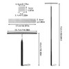 Shower Squeegee with Long Handle, 17-60" Telescopic Window Squeegee with