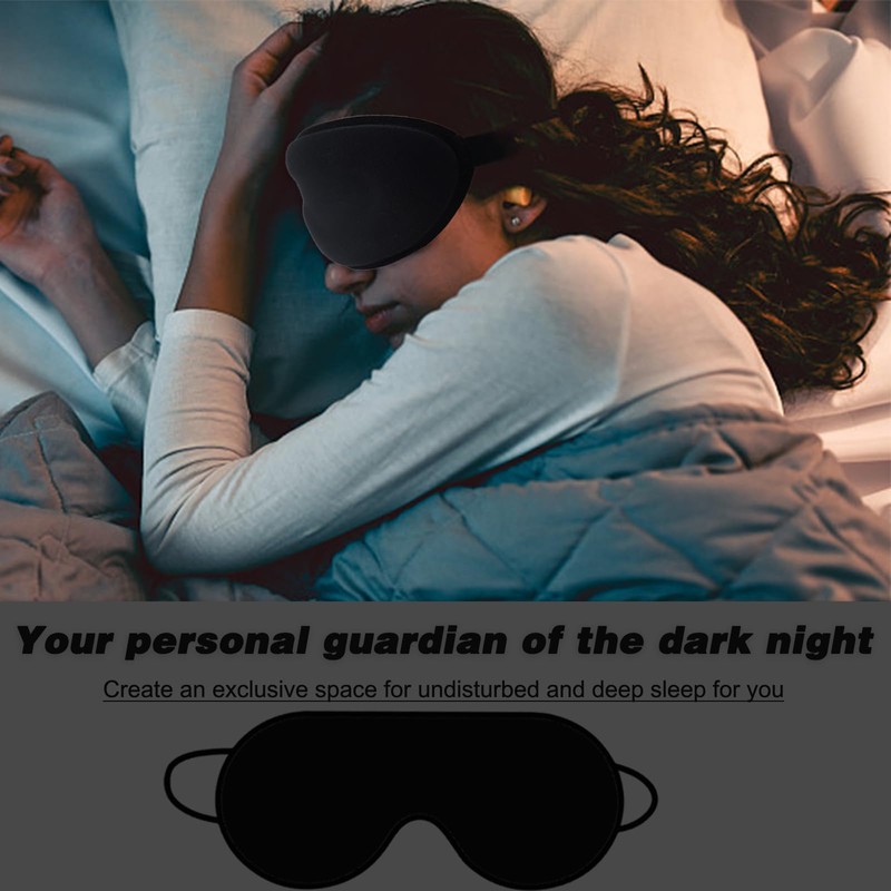 3D Contoured Sleep Mask for Side Sleepers - Eye Mask