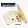Gold Kitchen Cabinet Hinges 1/2" Overlay, 50 Pack (25 Pairs)