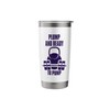 Plump and Ready to Pump funny gym barbell kettlebell Stainless
