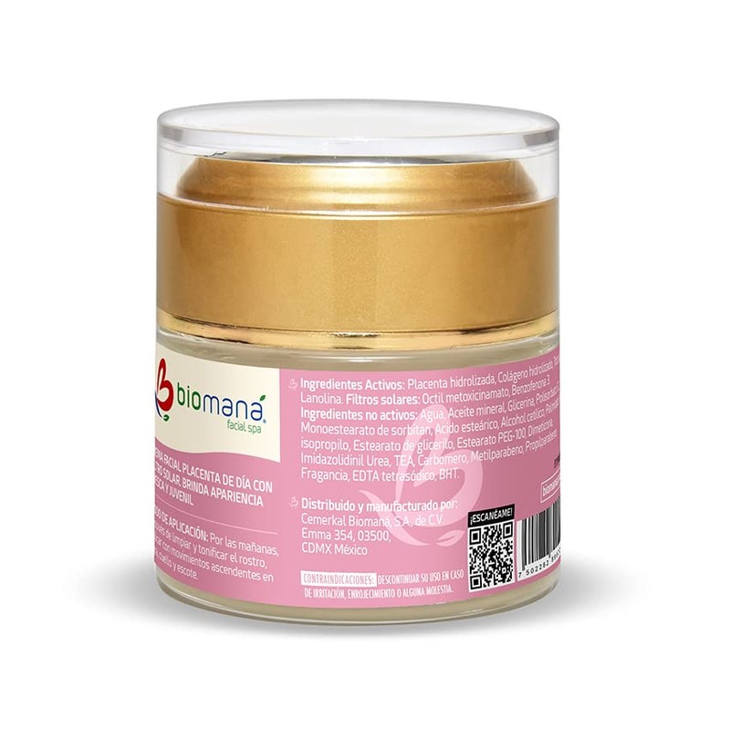 Dúo Placenta: crema de día con FPS 50+ y crema