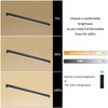 Black Wood Linear Pendant Light – Dimmable LED Chandelier with