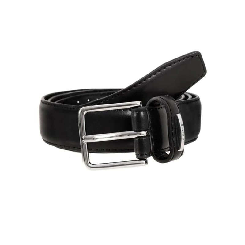 Dents Men’s Plain Leather Belt BROWN L