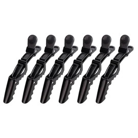 6 Stück Haarspangen, schwarze Haarspangen, Haare fixieren, schwarze Haarspangen aus Kunststoff