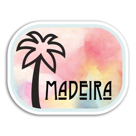 2 x 10cm Madeira Portugal Vinyl Stickers - Travel Sticker Laptop Luggage #18887 (10cm Wide)