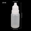 KEILEOHO 200 PCS 10ml White Empty Dropper Bottles, Eye Liquid