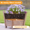 Conderyang 2Pcs 11" Square Planter Insert, Durable Plastic Plant Pot