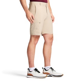 IZOD Men's Golf Swing Flex Stretch Cargo Short, Classic Khaki, 36