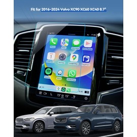 LANTU 2PCS Car Screen Protector for Volvo XC40 XC60 XC90 V90 V60 S90 S60 2016-2023 Accessories Navigation & Air Conditioning Touchscreen Protector Film Tempered Glass HD Clear 8.7''