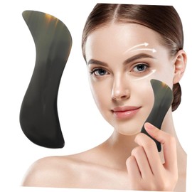 OHPHCALL Buffalo Horn Scraping Board Gua Sha Tool for Men Facial Massage Plate Massage Accessories Random Color