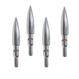 Puntos de flecha de campo de 125 granos, punta de campo de tiro con arco, tornillo de acero inoxidable de 9/32 pulgadas en puntas de campo de tiro con arco y cabezas anchas (1 docena de 12 piezas), 1.1 x 0.9 x 0.6 pulgadas