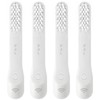 4-Pack Gray Toothbrush Replacement Heads Compatible with Quip Styled Electric