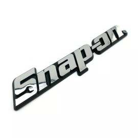 Snap-on 3PCs SNAP-ON TOOL BOX LOGO EMBLEM Chrome Silver Badge Decal 8" INCH LONG - NEW