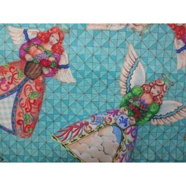 'NUGGLEBUDDY NEW! Microwavable Moist Heat & Aromatherapy Organic Rice Pack. Beautiful" Sacred Angel" Fabric with SPEARMINT EUCALYPTUS Aromatherapy!