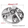 HAIWEN Stainless Steel 316 Boat Door Cabinet Hatch,45mm/1.77”Round Turn Button
