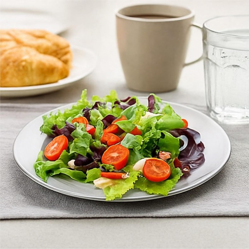 ZAVOOS 24 Pack Stainless Steel Dinner Plates, 8 Inch Metal