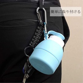 Paracord Keychain with 5 Carabiners Lanyard Ring Hook Clip for Outdoor Camping Backpack - 5 Colors