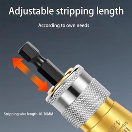 Tsudoku Electric Wire Stripper Electrician Tool Set,Portable Wire Nuts Twister for Power Drill