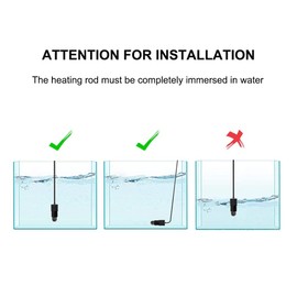 DONGKER Mini Submersible Heater,10W USB Aquarium Fish Tank Heater 26℃ Thermostat Heater for 3L Fish Tank Saltwater Freshwater