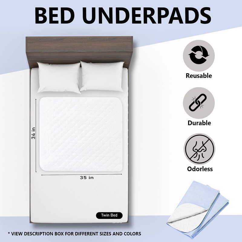 Platinum Care Pads Reusable Bed Underpad - Waterproof & Washable