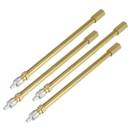 X AUTOHAUX 4pcs 150mm/5.91" Car Tire Valve Stem Air Inflation Extension Adaptor