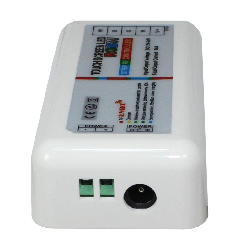 RGBW RGB+W RF Touch Controller Remote White + 5Key Remote
