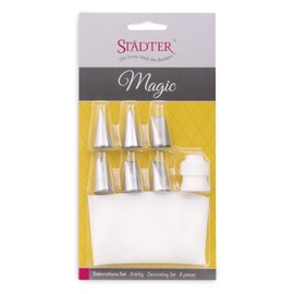 Städter Spritztüllen, Edelstahl, Silber, 4 cm