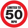 50 mph Speed Restriction Vinyl Sticker Lorry Van Car