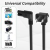 Angled 2-Slot Non-Polarized Angle Power Cord 6 FT (2-Pack), 90
