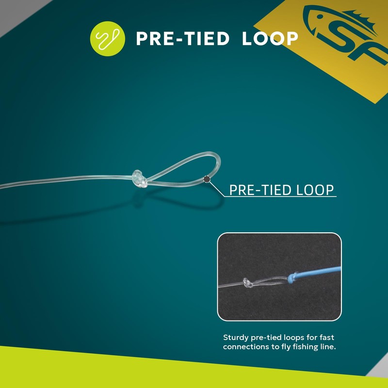 SF Fly Fishing Poly-Coated Leaders Monofilament Core Leader Line Fly