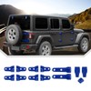 JeCar 13pcs Blue Full Set Door Hinge Cover Trim Kit