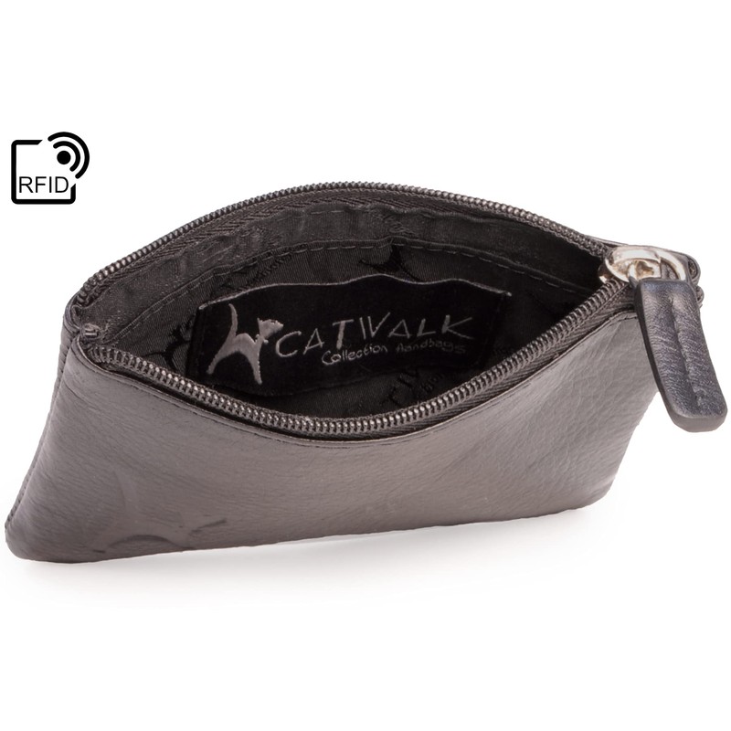 Catwalk Collection Handbags - Women's Leather Coin Purse - Wallet