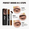 Peel Off Eyebrow Tint Dark Brown, Long Lasting Tattoo Brow
