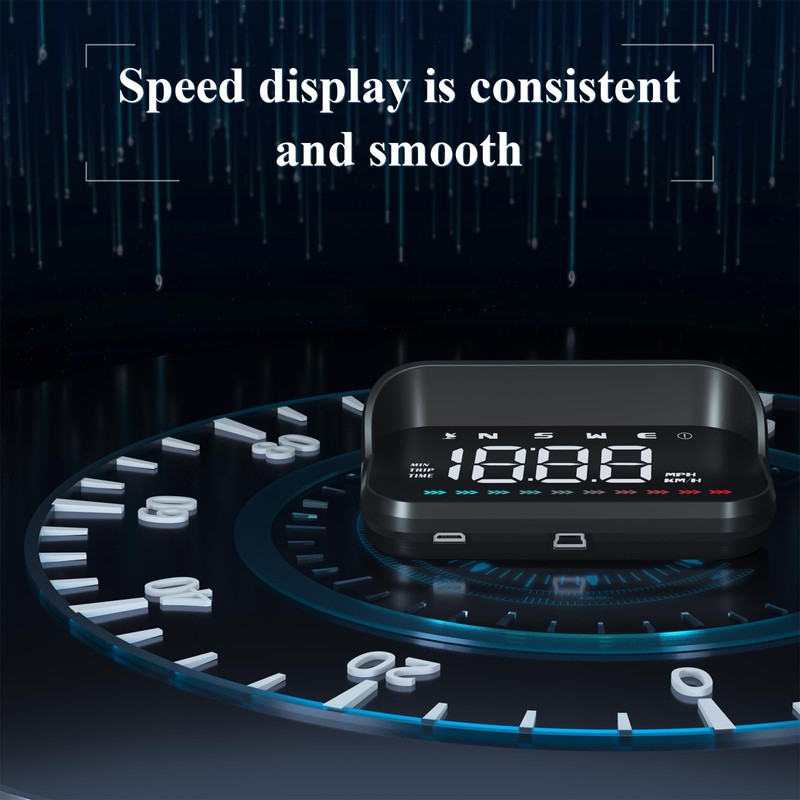 Yaouzicn M23 Car HUD GPS Speedometer - Real - Time