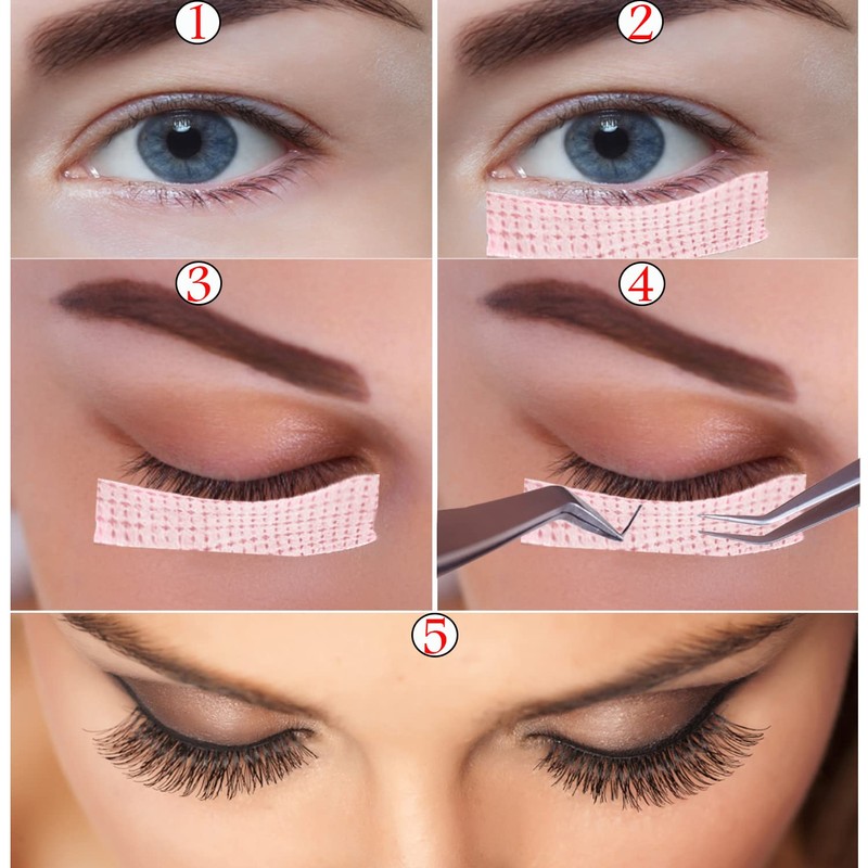 6 Rolls Eyelash Tape,Adhesive Fabric Eyelash Extension Tape,Breathable Micropore Fabric