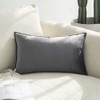 Miulee Set of 2 Velvet Cushion Covers, Flange, Wrapped Edge