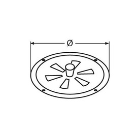 round vent, lockable, 125mm