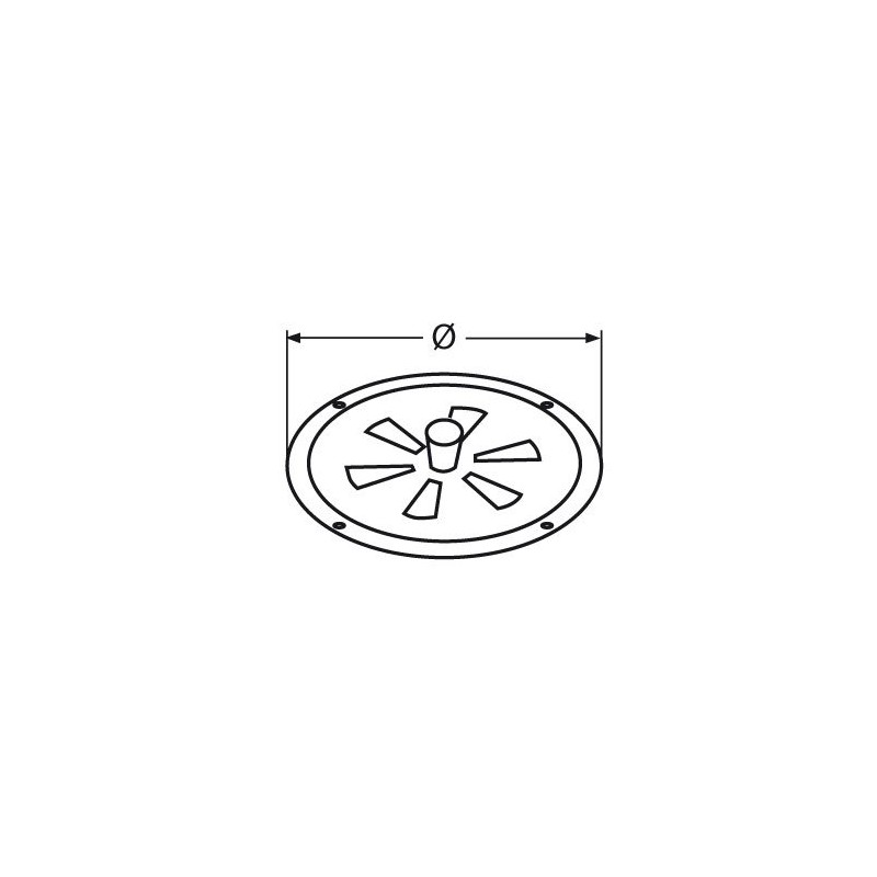 round vent, lockable, 125mm