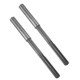 sourcing map Chucking Reamer 1/4" H7 High Speed Steel Lathe Machine Reamer 6 Straight Flutes Straight Shank Milling Cutter Tool for Metal Wood Hole Reaming 2 Pcs