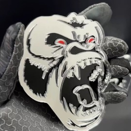 Emblem Badge Gorilla Mirror Emblem Badges Car Truck (2 BADGES) Fender Angry Agressive
