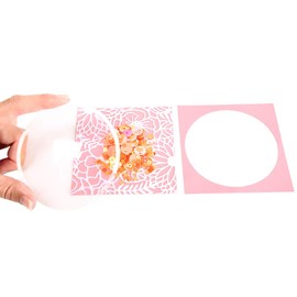 Sizzix Shaker Domes 664190, Circle, 8.9 cm, Pack of 4, Clear, One Size