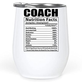 Lovesout Funny Coach Nutritional Facts Gifts Tumbler 12 Oz Christmas 2025 Ideals