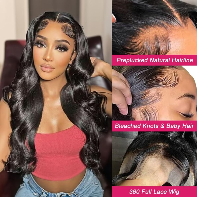LARYNX 360 Body Wave Lace Front Wigs Human Hair 360