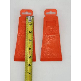 Husqvarna Set 2 Tree Felling Wedge 5.5” Husqvarna Logging Bucking Falling Plastic Orange