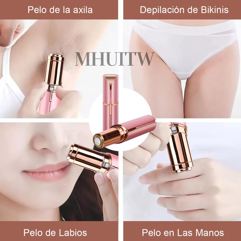 Depiladora Facial Eléctrica Para Mujer+2cuchilla De Repuesto