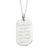 Sterling Silver 'Love The Lord' Pendant - Christian Gift -