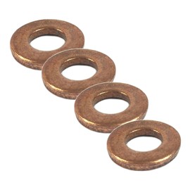 4x Diesel Injector Copper Washers COMPATIBLE WITH 2.2 2.4 FORD Transit MK7 FIAT DUCATO CITROEN 1565.AH, 1378433