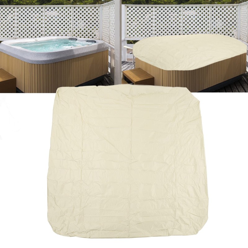 FLEXMAN Hot Tub Cover, Foldable SPA Cover, Square Waterproof Weather